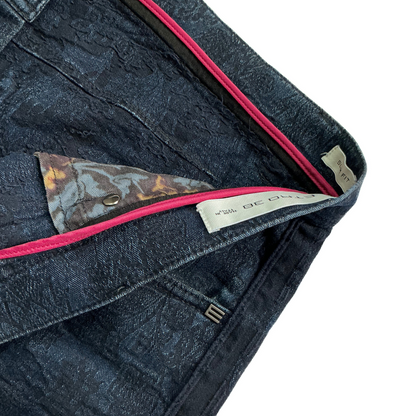 Etro Paisley Textured Side Seam Pants