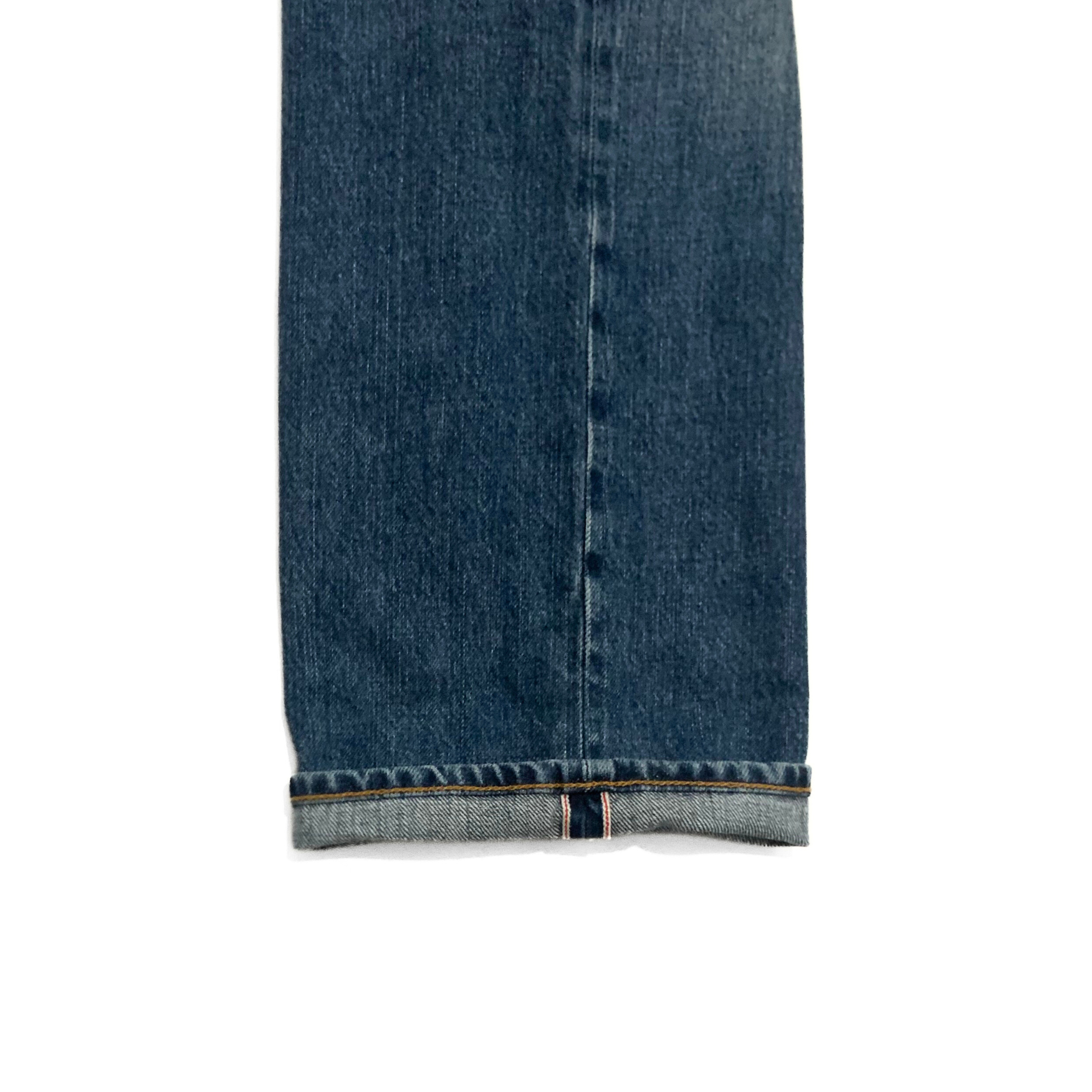 Fortela Japanese Selvedge Denim Jeans in Medium Wash Blue