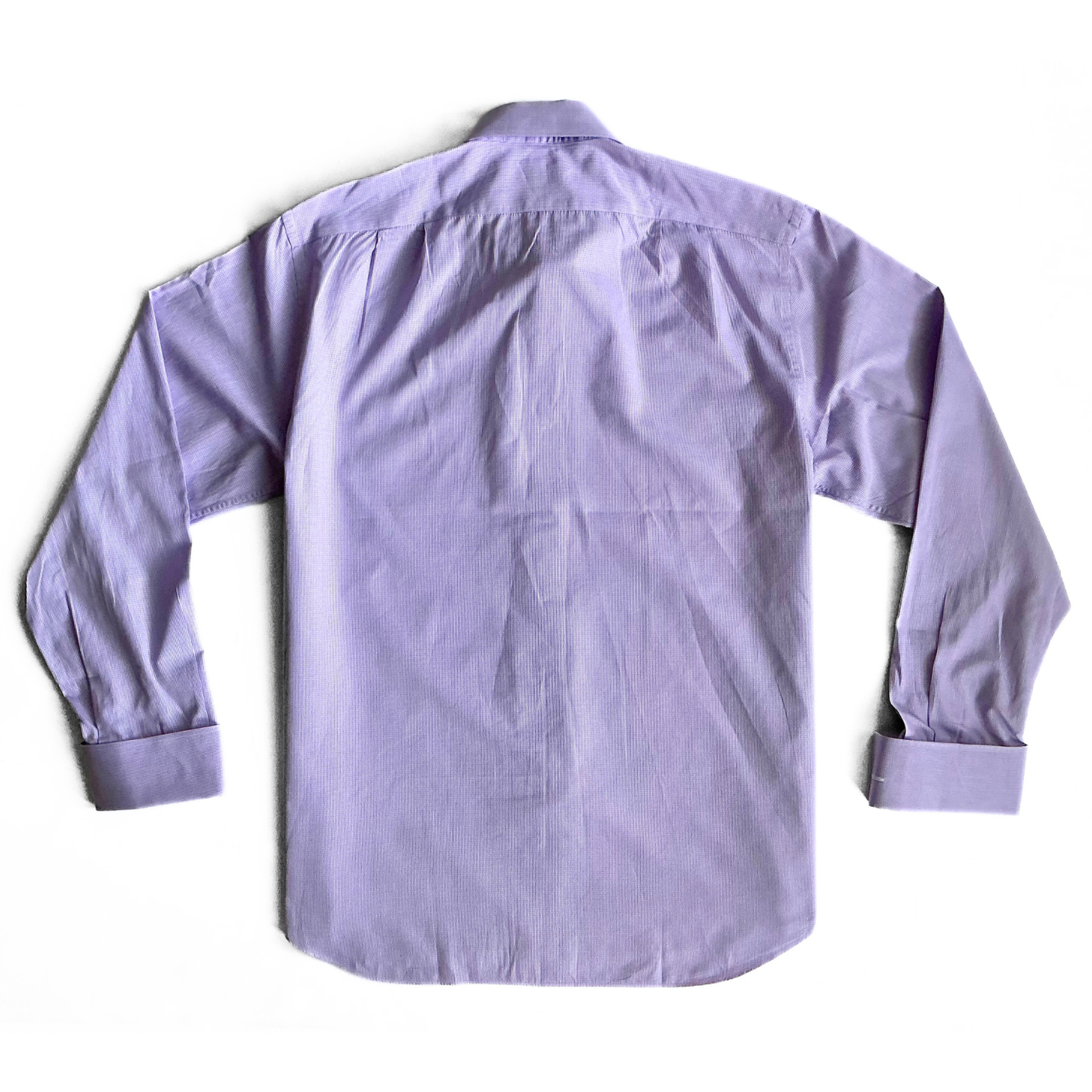 Fray Italy for Bergdorf Goodman Dress Shirt in Purple Gingham