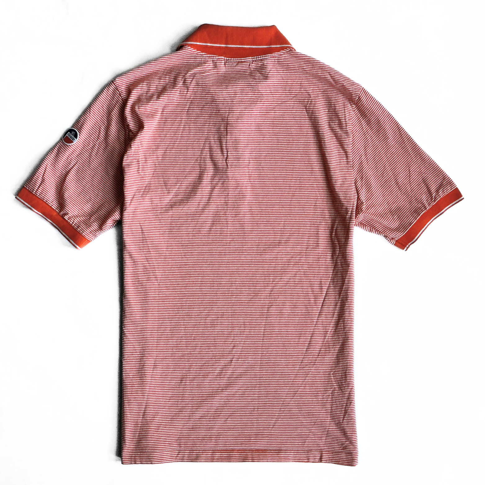 Fusalp Striped Polo Shirt in Orange