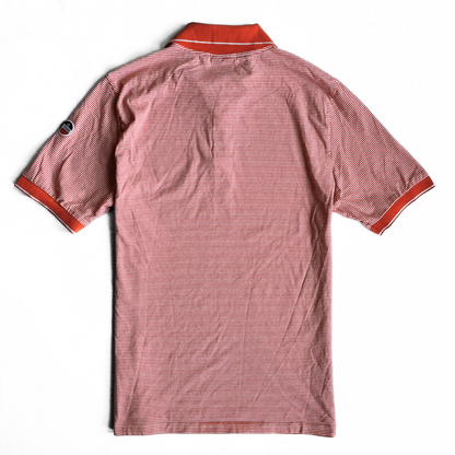 Fusalp Striped Polo Shirt in Orange
