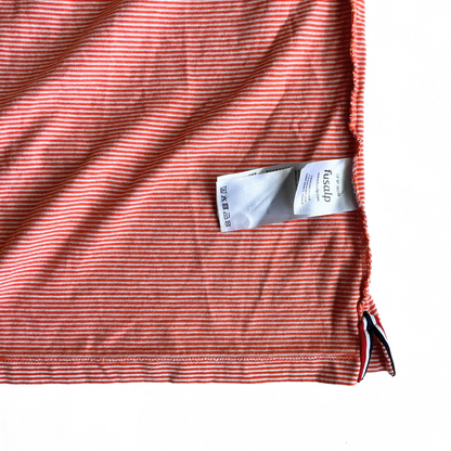 Fusalp Striped Polo Shirt in Orange