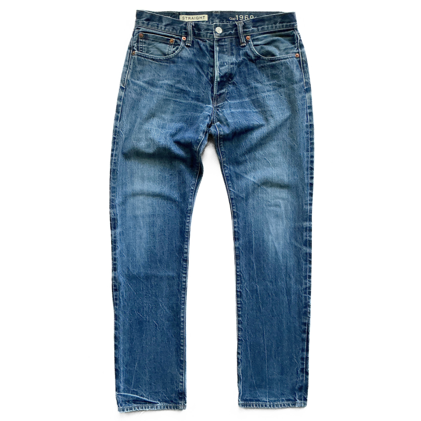 Gap 1969 Japanese Selvedge Denim Jeans in Vintage Blue Wash&nbsp;