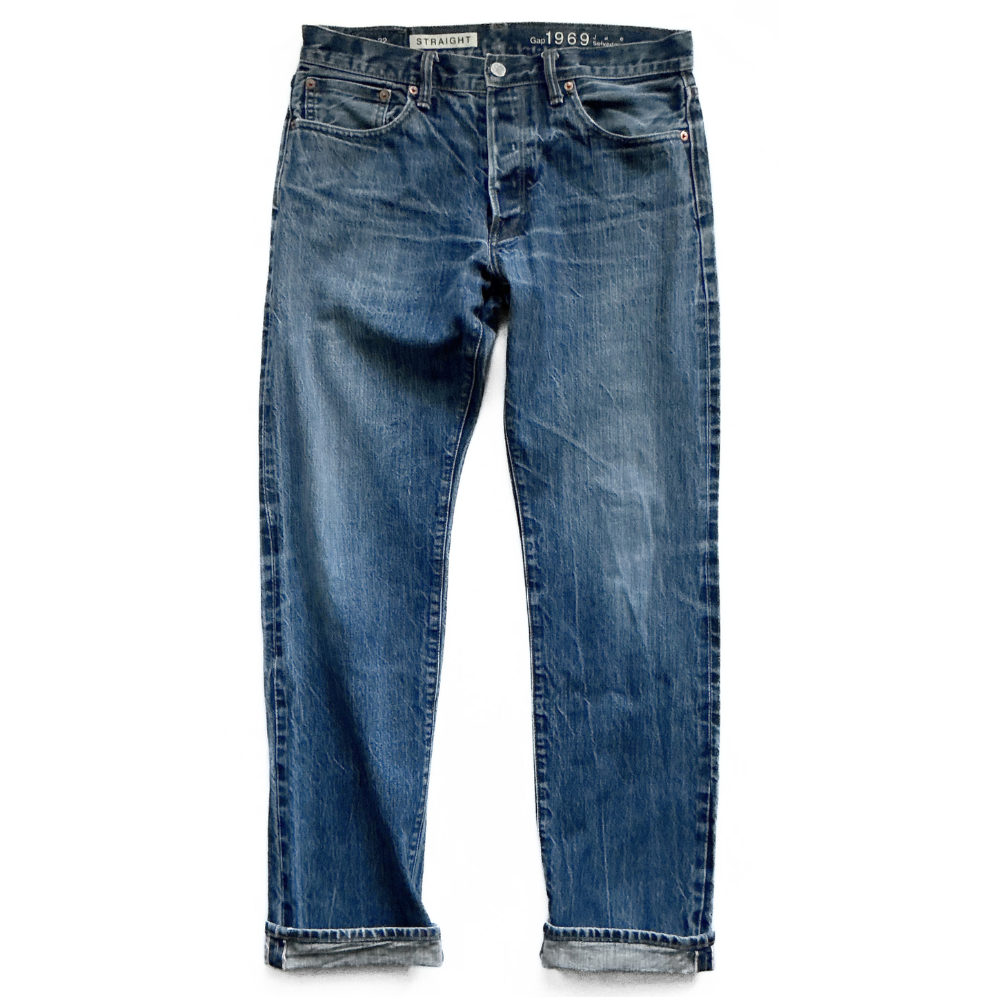 Gap 1969 Japanese Selvedge Denim Jeans in Vintage Blue Wash&nbsp;