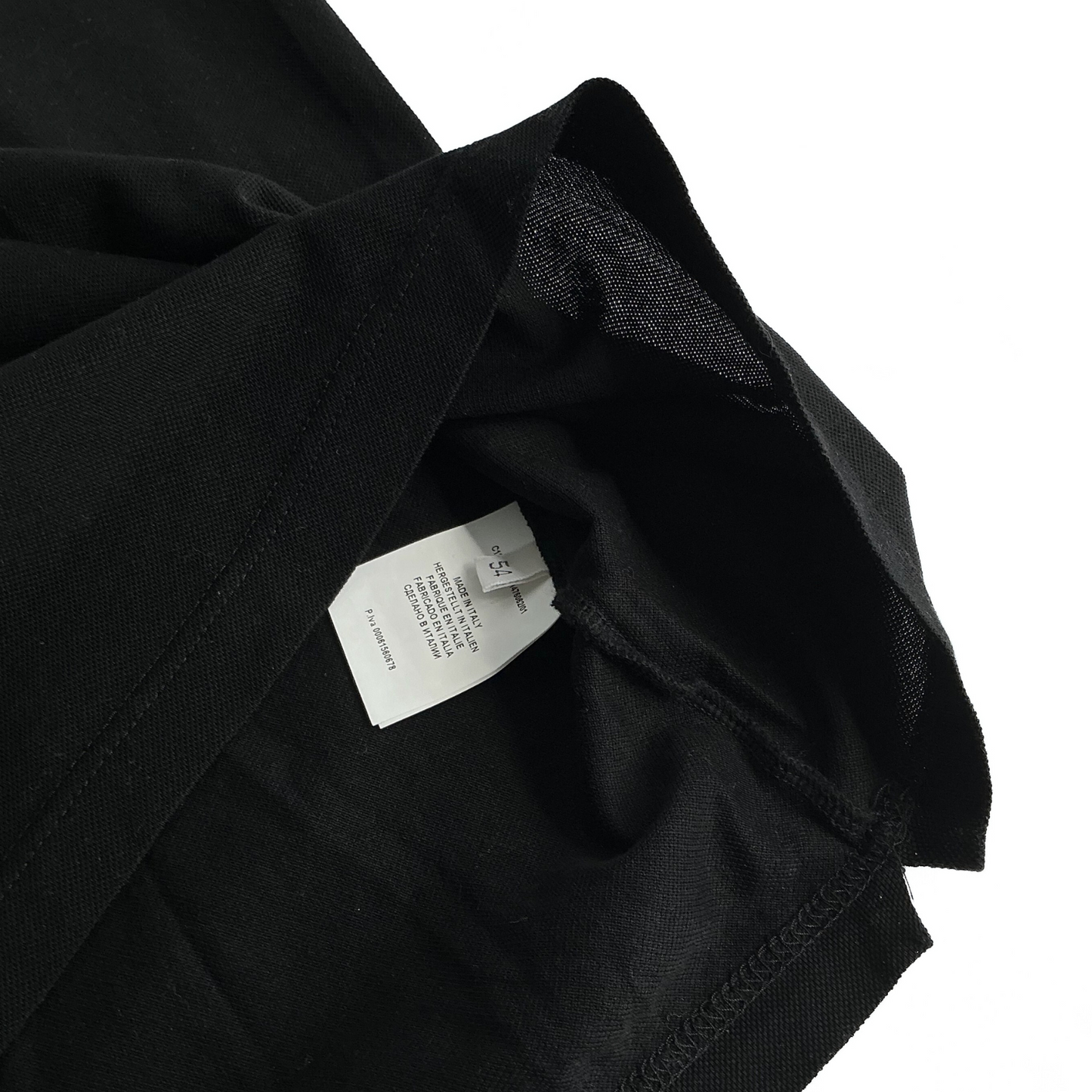 Gran Sasso for Syd Jerome Ribbed Half Zip Polo Shirt in Black / Beige / White