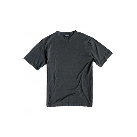 Gran Sasso V Neck T-Shirt in Stealth Grey