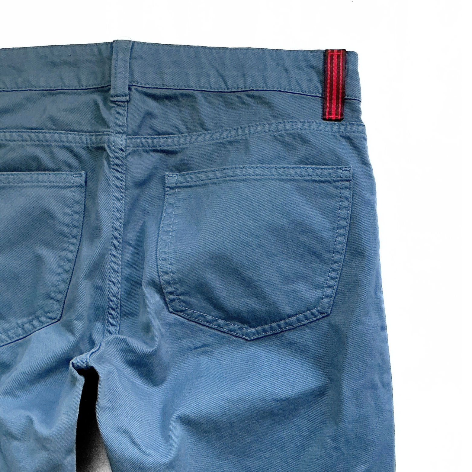 Isaia Gabardine Tinto Capo Pants in Pastel Blue