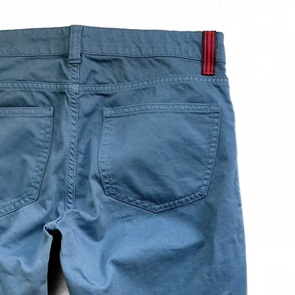 Isaia Gabardine Tinto Capo Pants in Pastel Blue