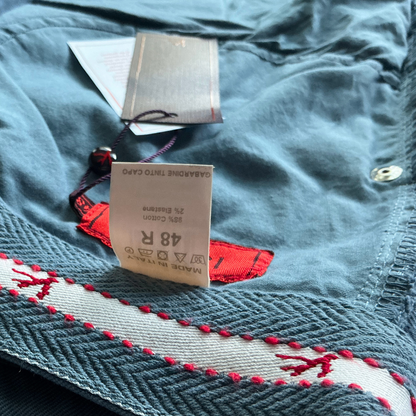 Isaia Gabardine Tinto Capo Pants in Pastel Blue