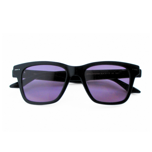 Italia Independent Accelerazione Sunglasses in Black Frame Purple Lenses