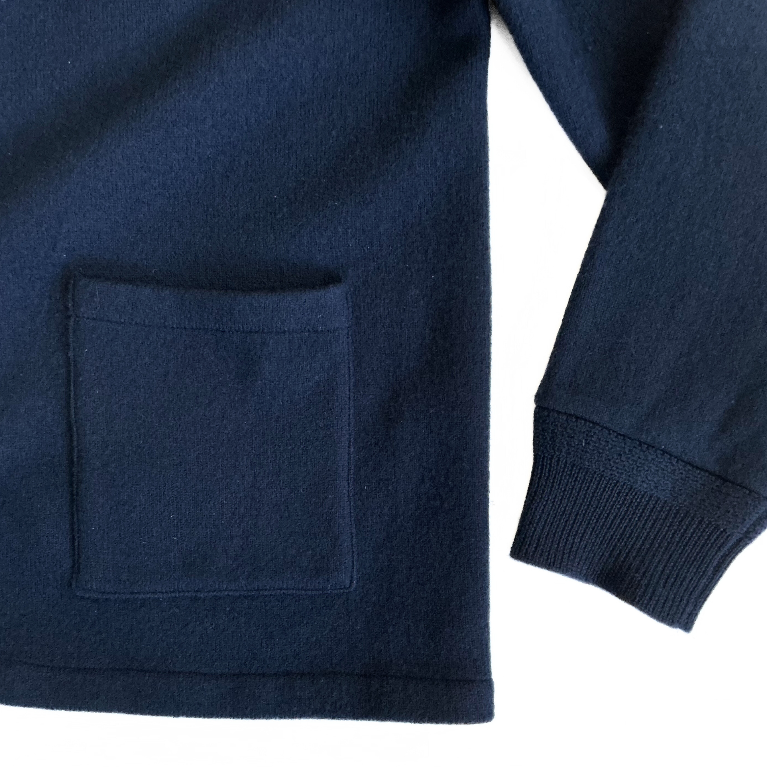 J. Crew Boiled Merino Wool Coach Jacket in Navy
