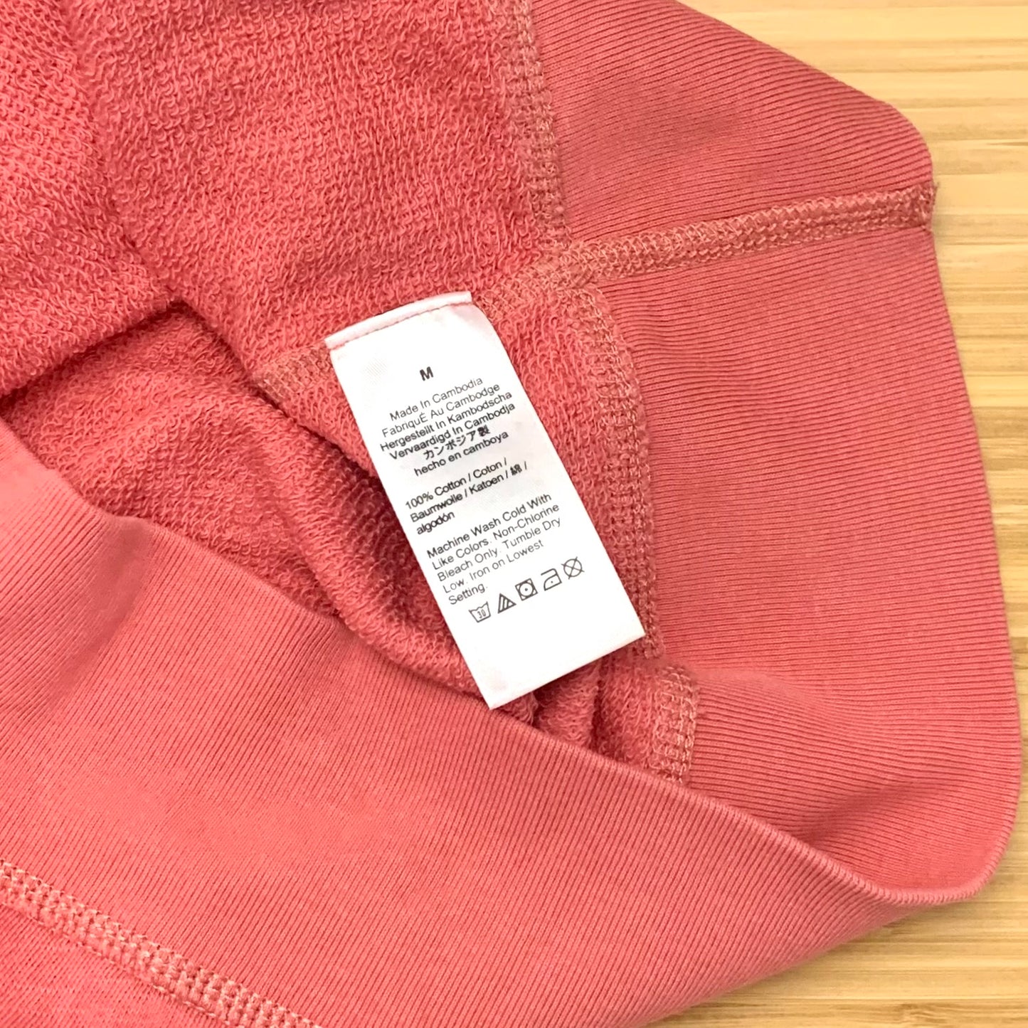 J.Crew Lightweight sunfaded red french terry pocket sweatshirt 