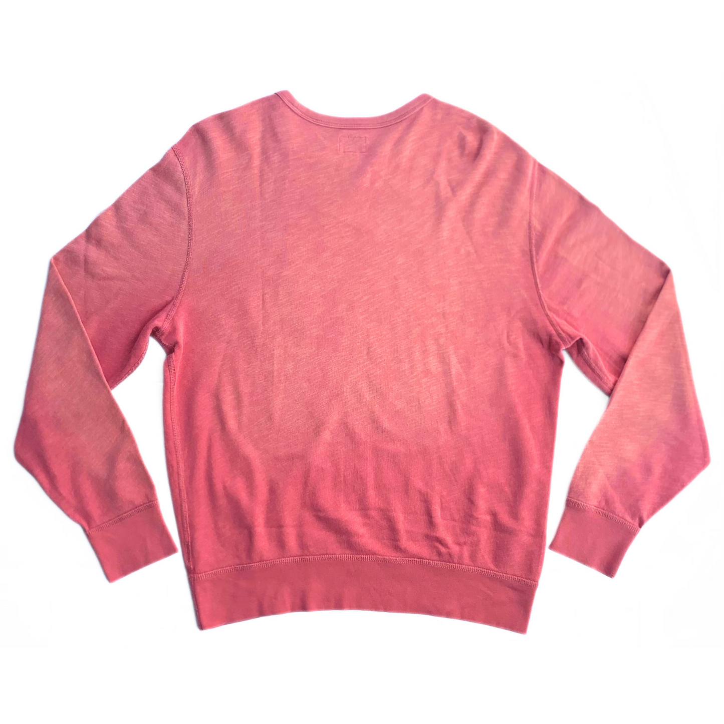 J.Crew Lightweight sunfaded red french terry pocket sweatshirt 