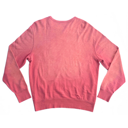 J.Crew Lightweight sunfaded red french terry pocket sweatshirt 