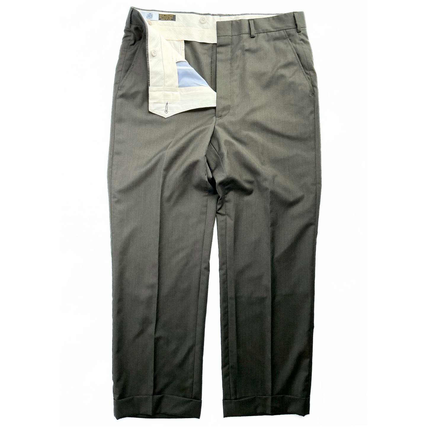 J. Press Hand Tailored Pants in Military Green