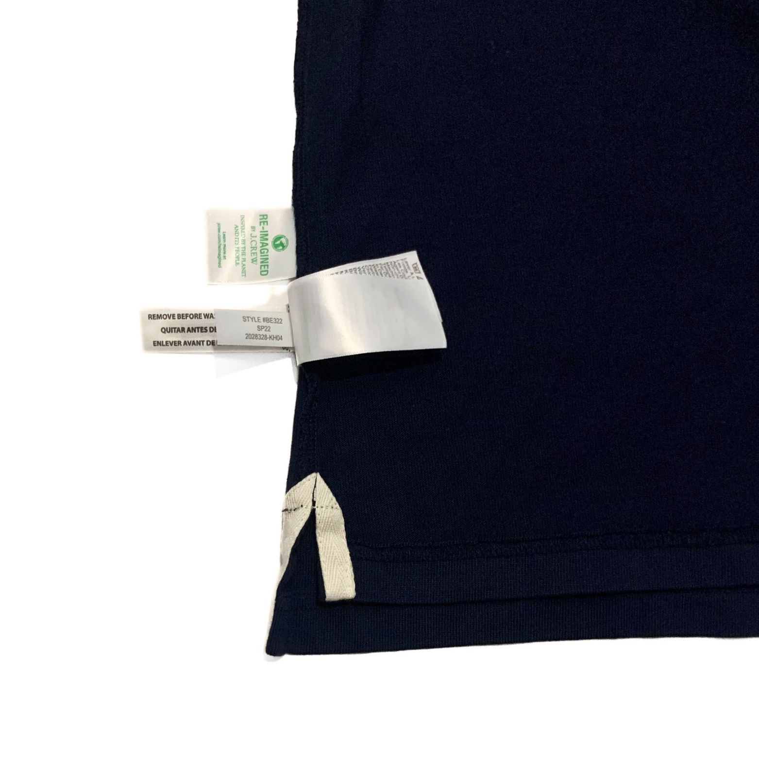 J. Crew Hooded Rugby Shirt in Navy / Red Stripe / Grey