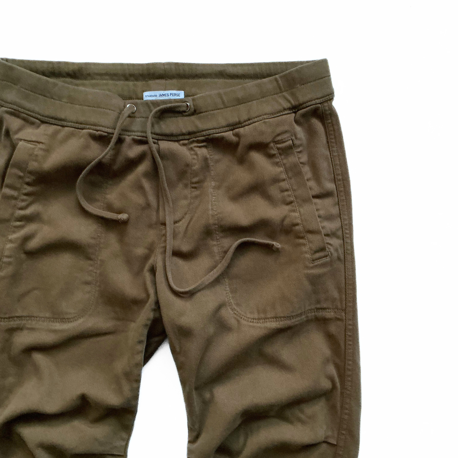 James Perse Jogging Pants in Military Khaki Green
