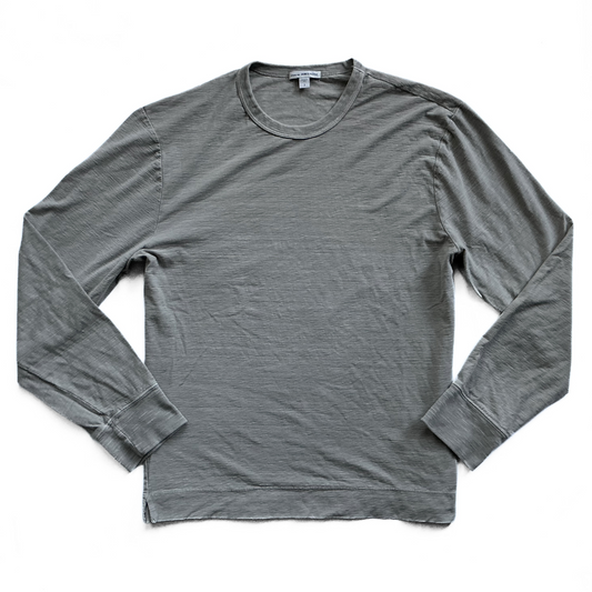 James Perse Lightweight Sweatshirt in Driftwood Grey