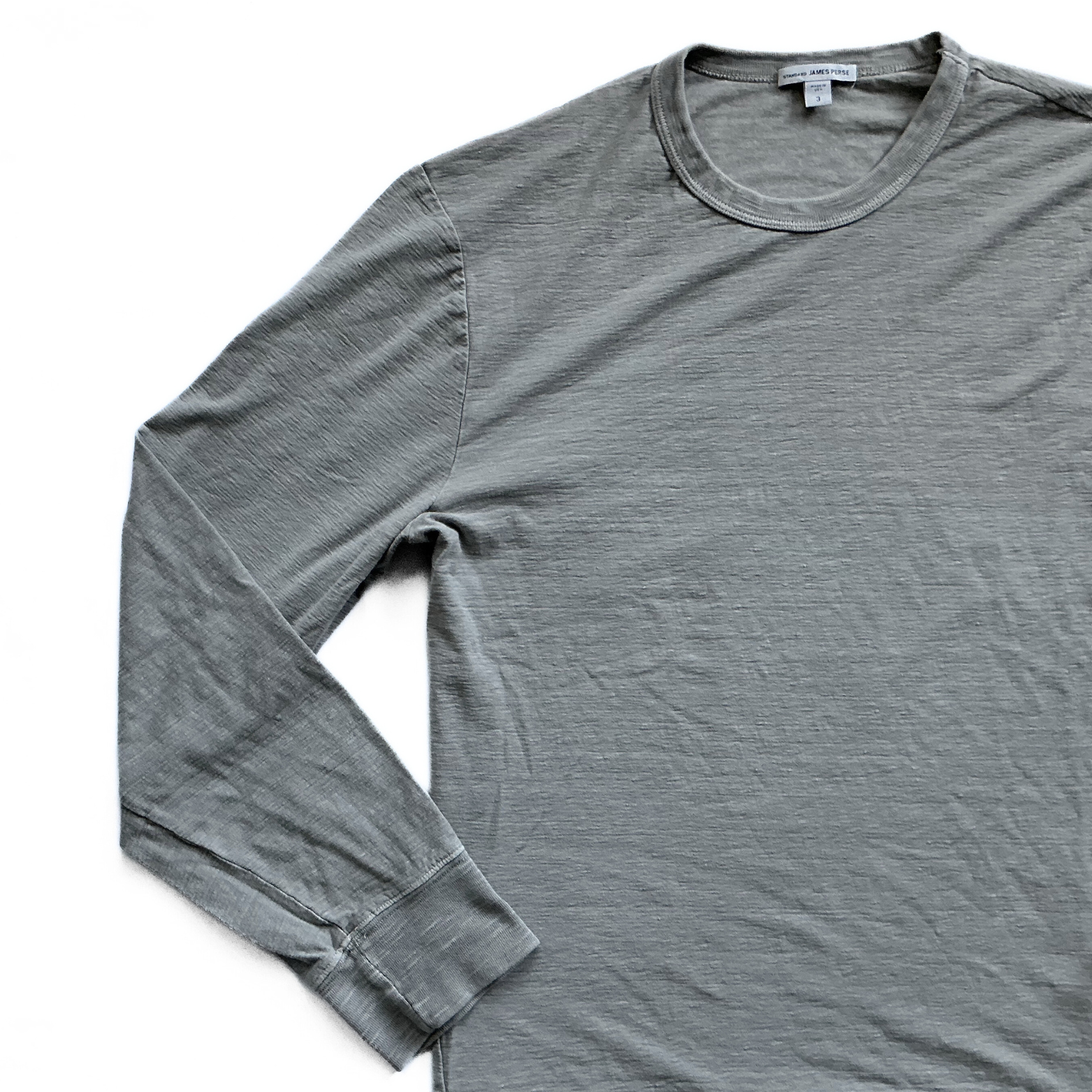 James Perse Lightweight Sweatshirt in Driftwood Grey