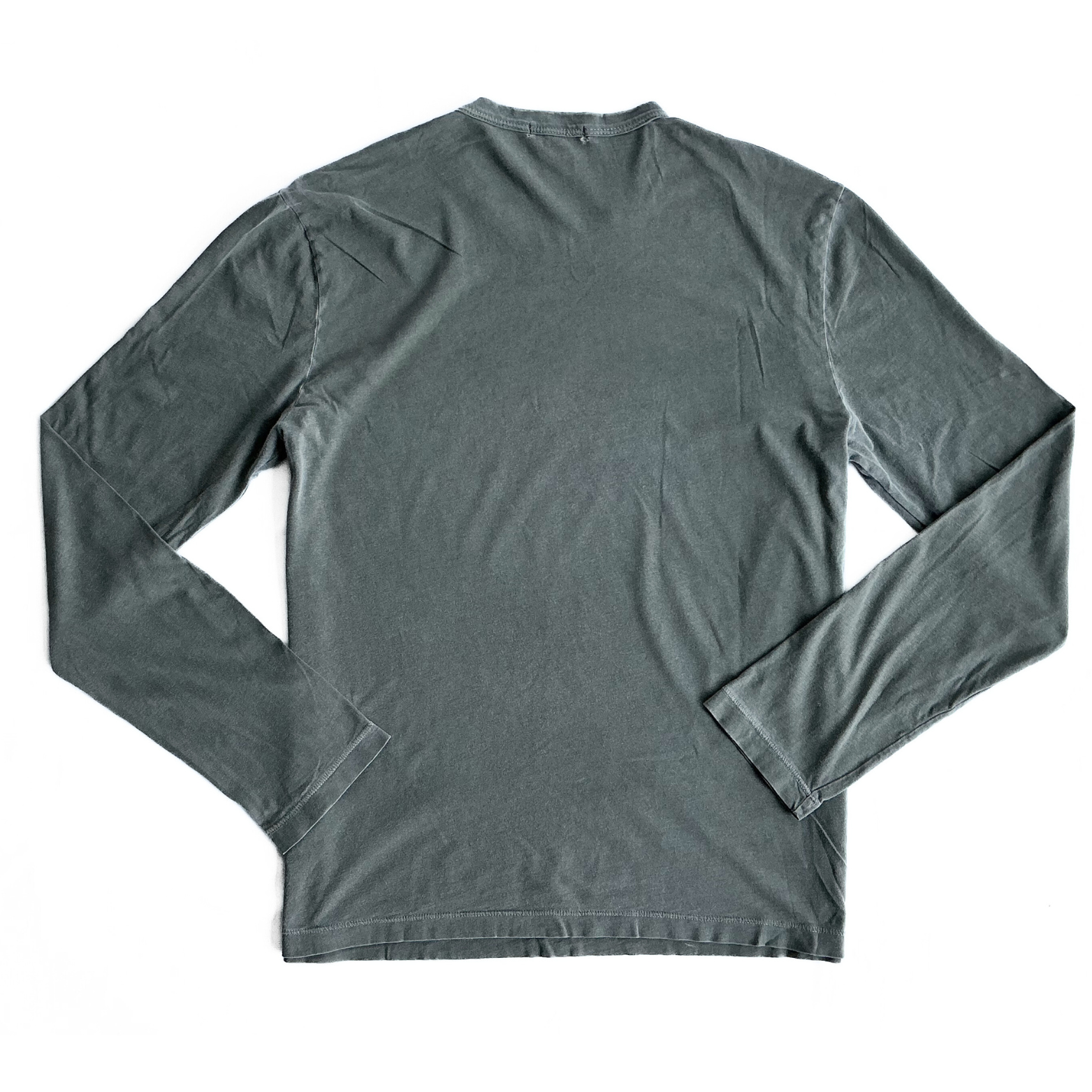 James Perse Longsleeve T Shirt in Military Green