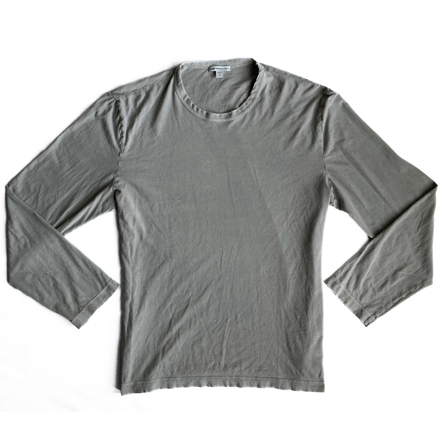 James Perse Longsleeve T Shirt in Light Military Green