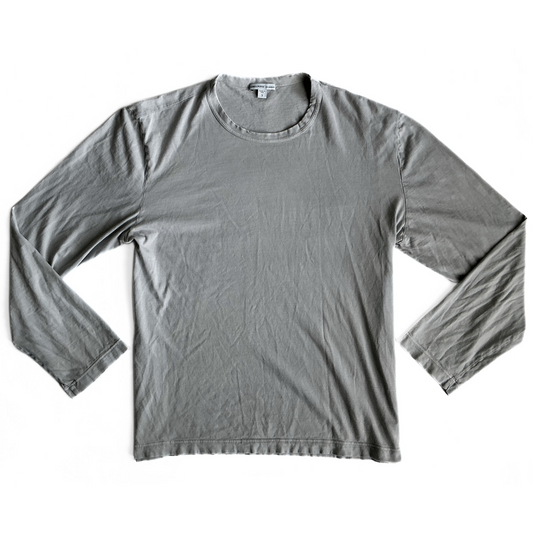 James Perse Longsleeve T-Shirt in Limestone