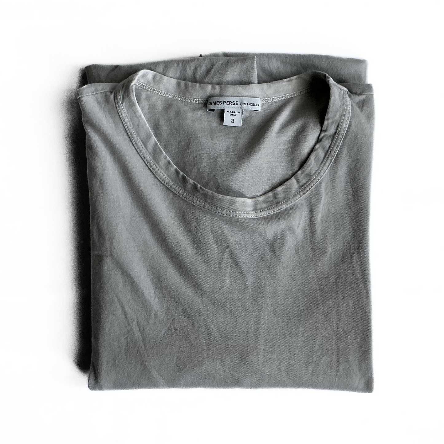 James Perse Longsleeve T-Shirt in Limestone