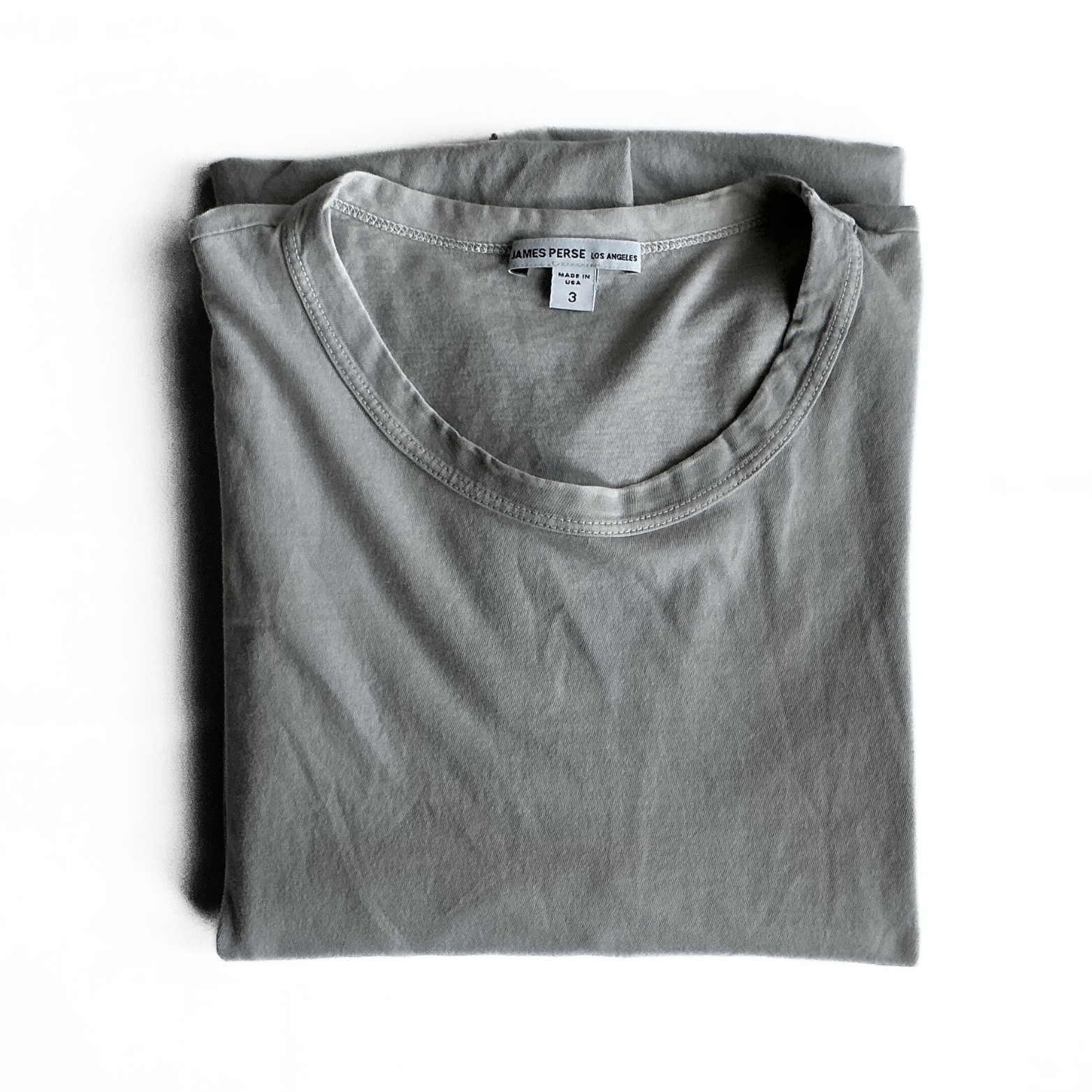 James Perse Longsleeve T-Shirt in Limestone