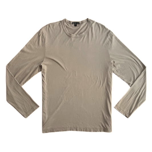 James Perse Longleeve T Shirt in Sand / Stone