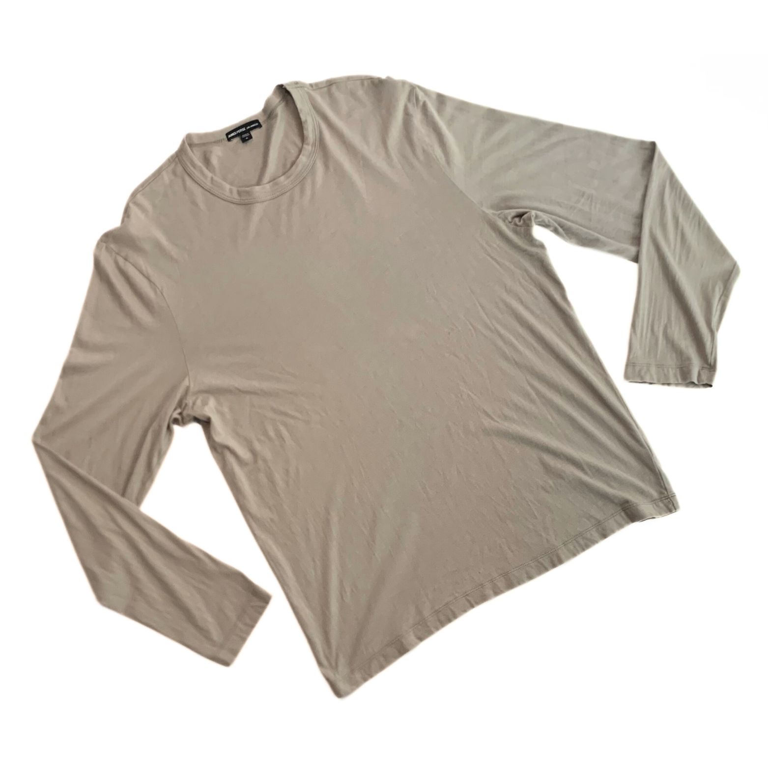 James Perse Longleeve T Shirt in Sand / Stone