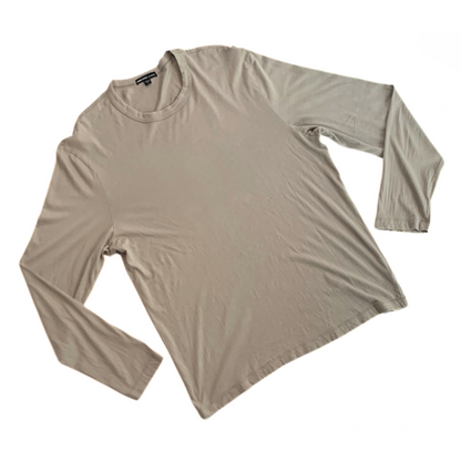 James Perse Longleeve T Shirt in Sand / Stone