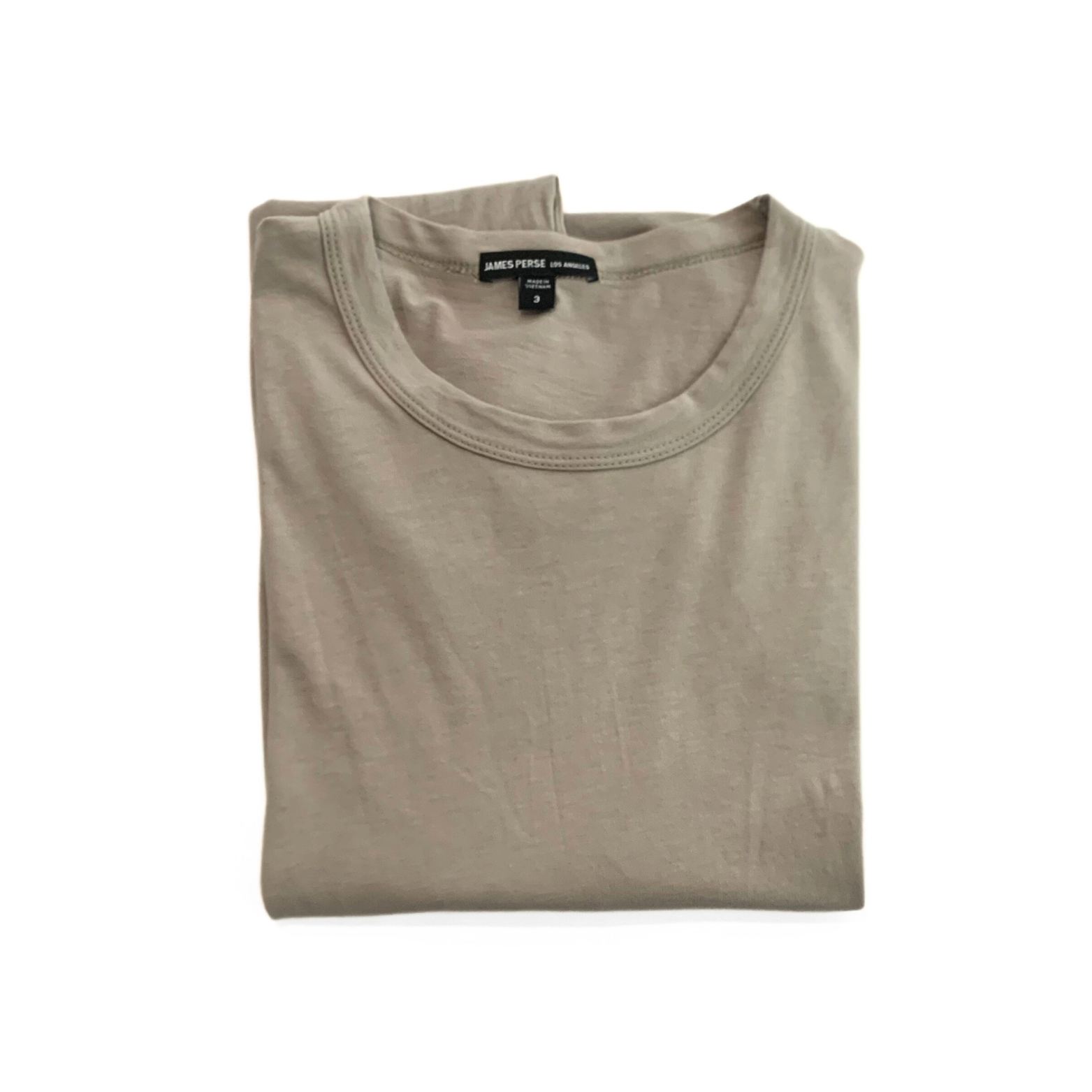 James Perse Longleeve T Shirt in Sand / Stone
