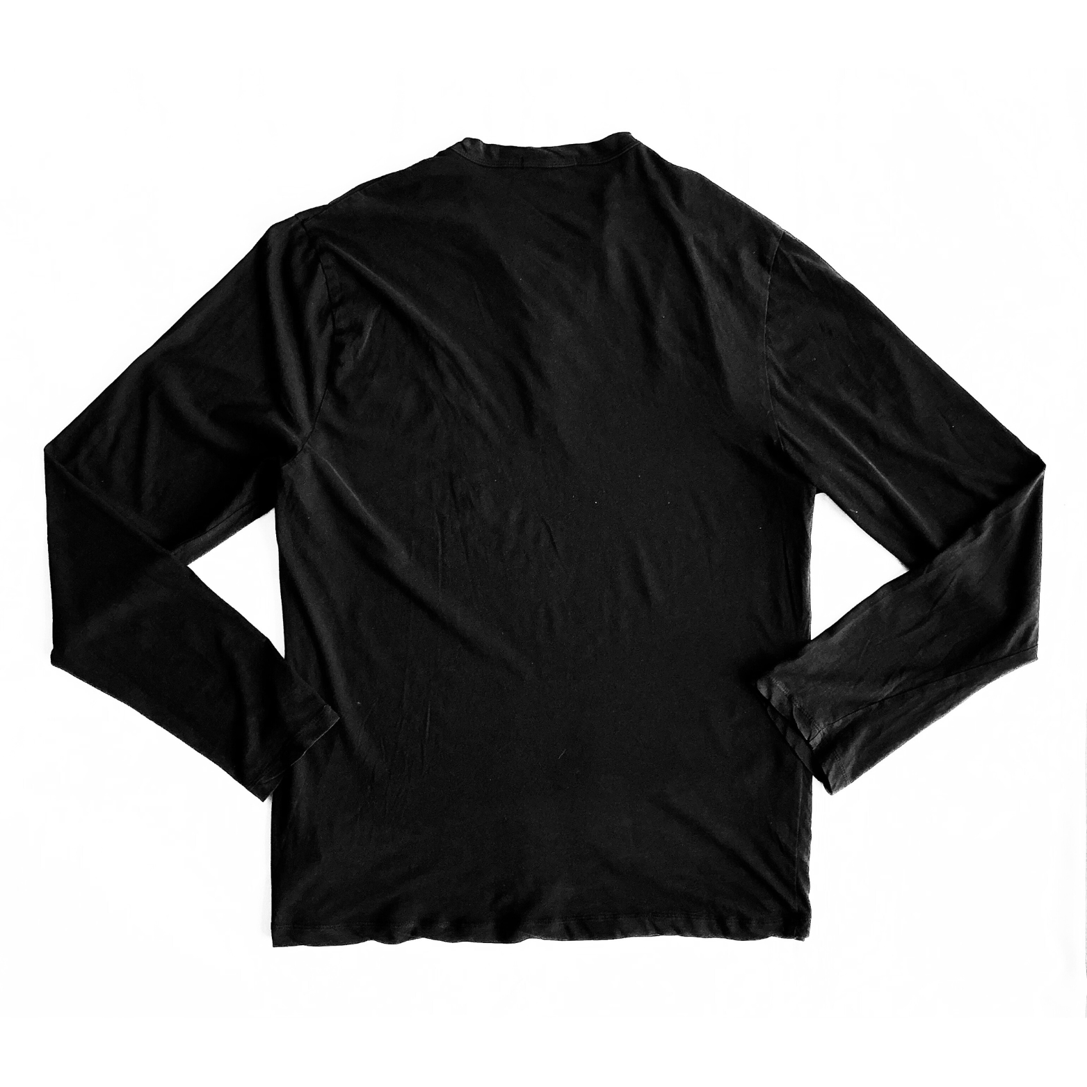 James Perse Pocket Henley T Shirt in Black