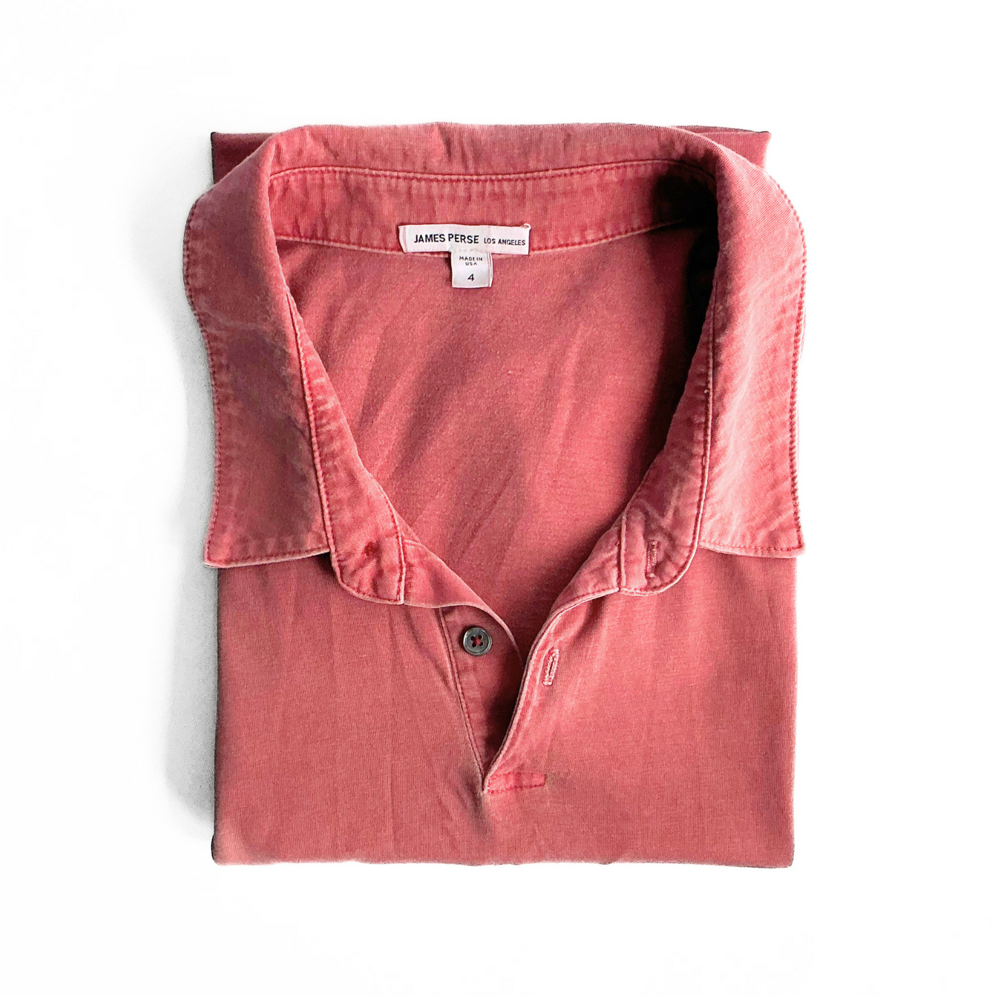 James Perse Polo Shirt in Pink