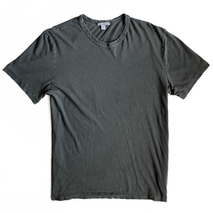 James Perse Round Neck T Shirt in Iron Grey