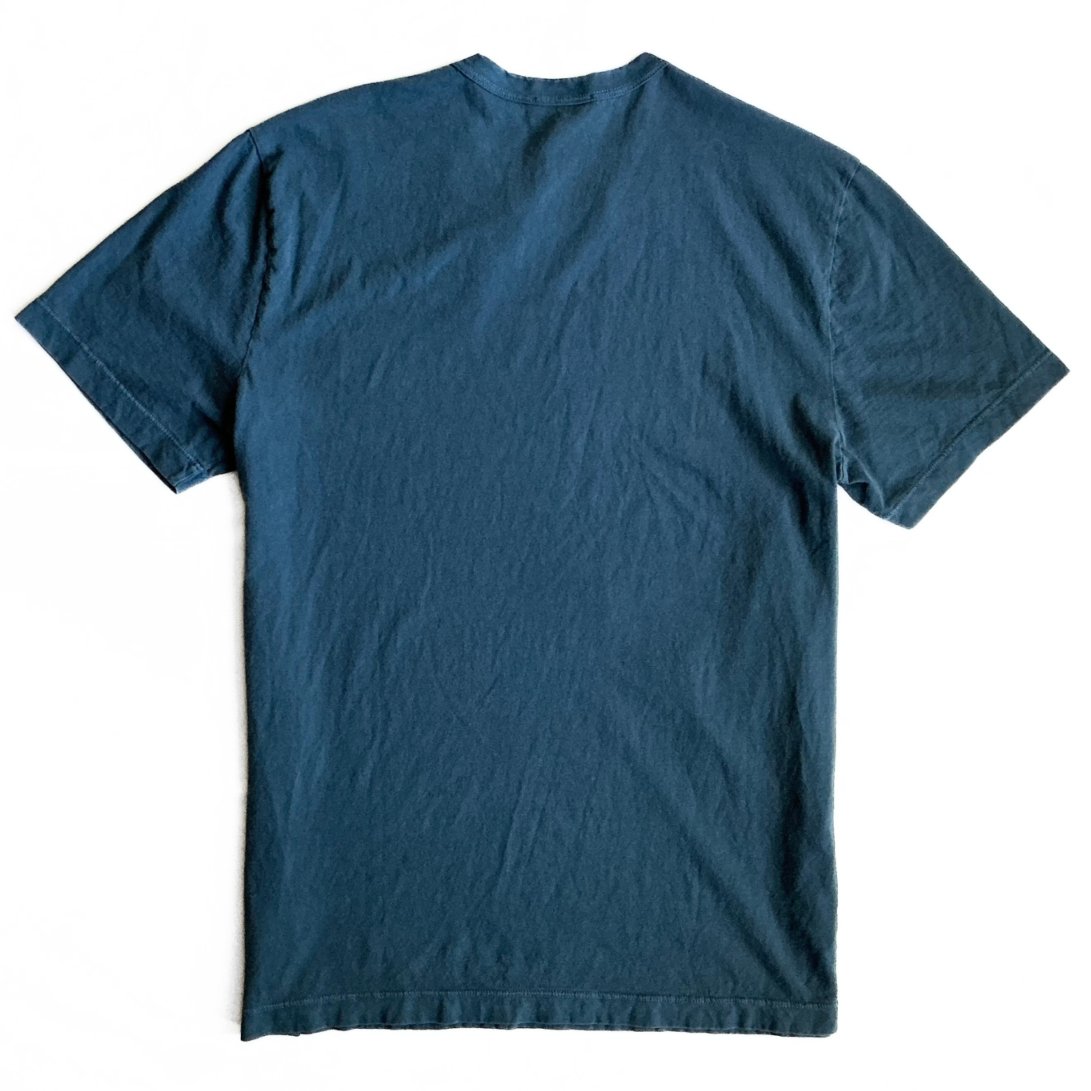James Perse Round Neck T Shirt in Pacific Blue
