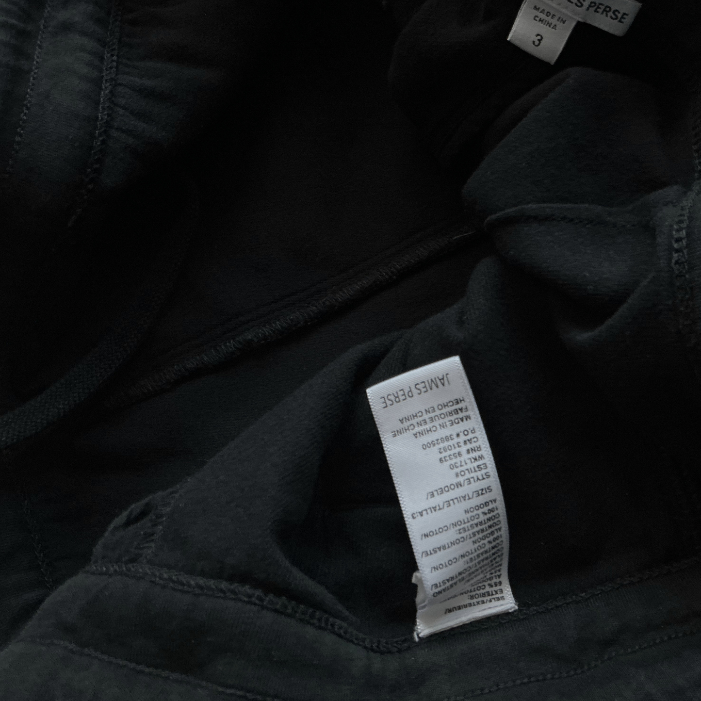 James Perse Soft Drape Pant in Black