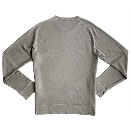 James Perse Terry Cloth Sweatshirt in Driftwood Grey
