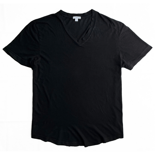 James Perse V Neck T Shirt Black
