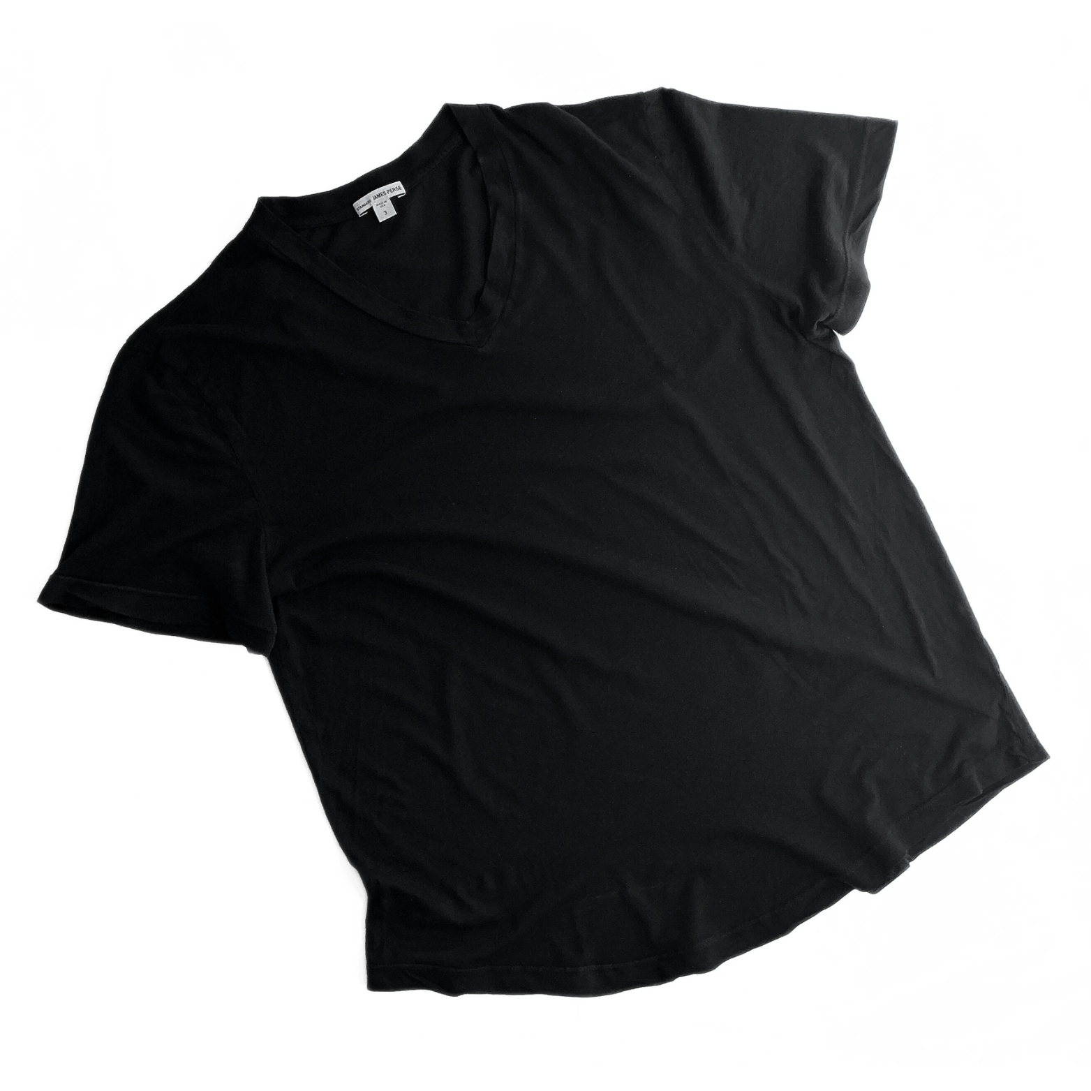 James Perse V Neck T Shirt Black