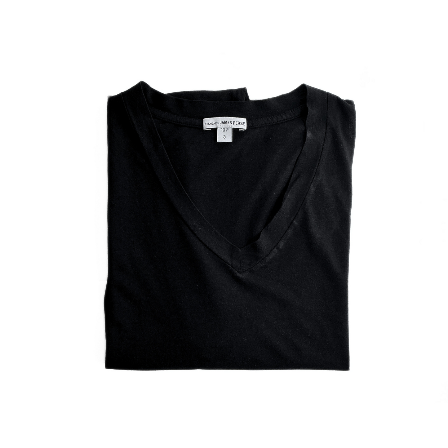 James Perse V Neck T Shirt Black