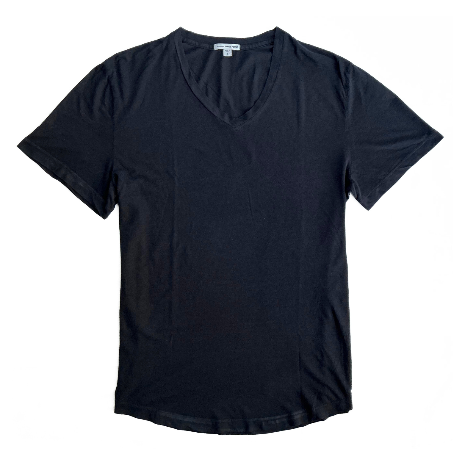 James Perse V Neck T Shirt Dark Navy 1