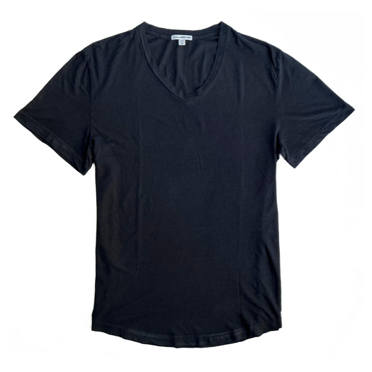 James Perse V Neck T Shirt Dark Navy 1