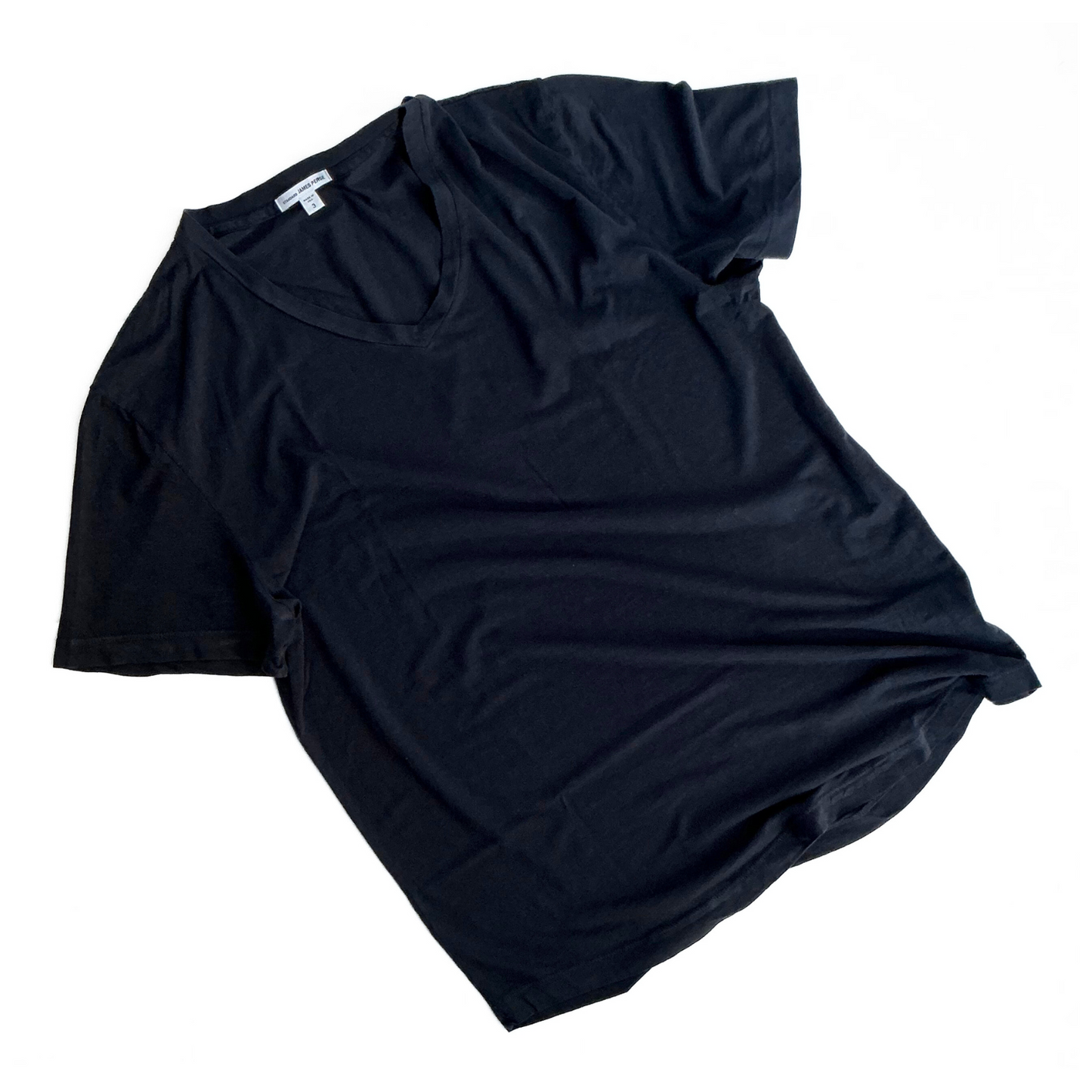 James Perse V Neck T Shirt Dark Navy