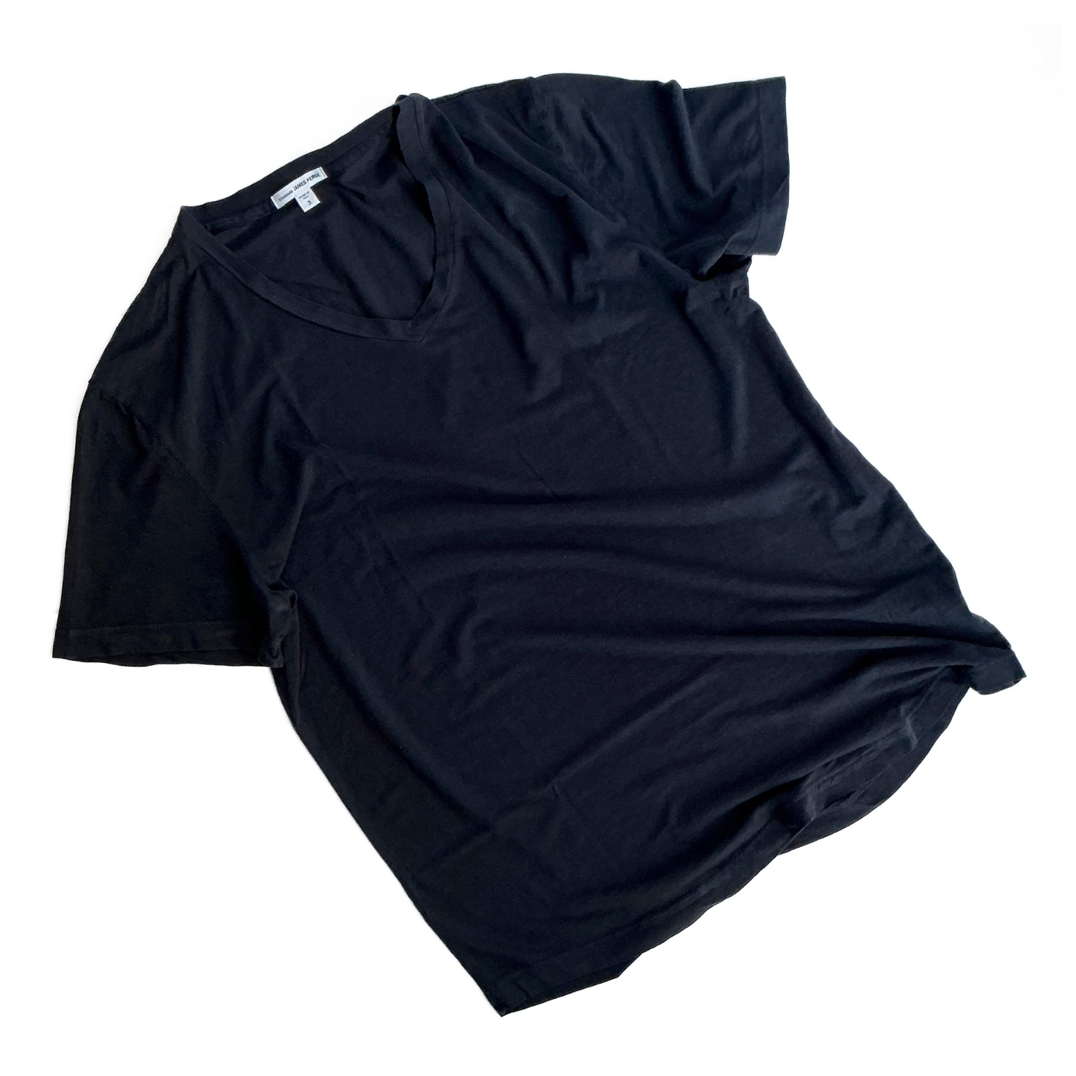 James Perse V Neck T Shirt Dark Navy