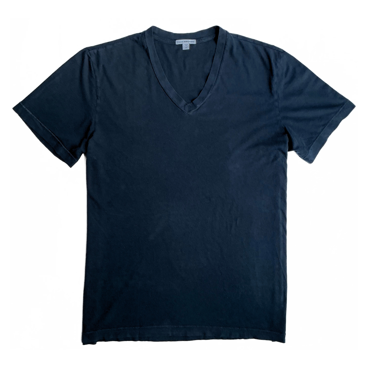 James Perse V Neck T Shirt Navy
