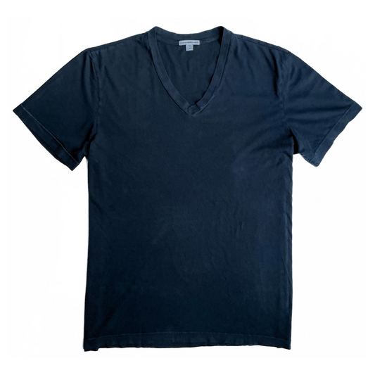 James Perse V Neck T Shirt Navy