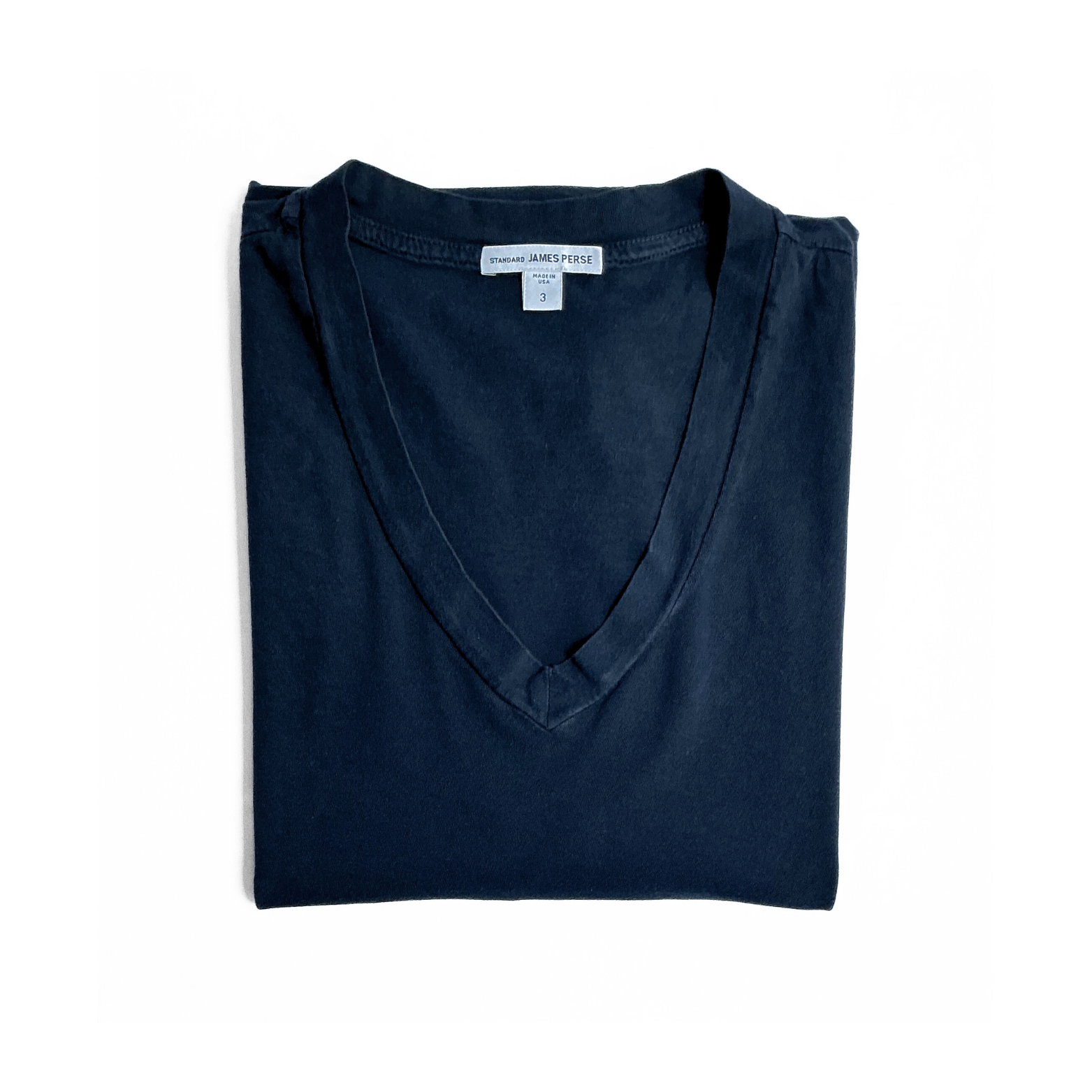 James Perse V Neck T Shirt Navy