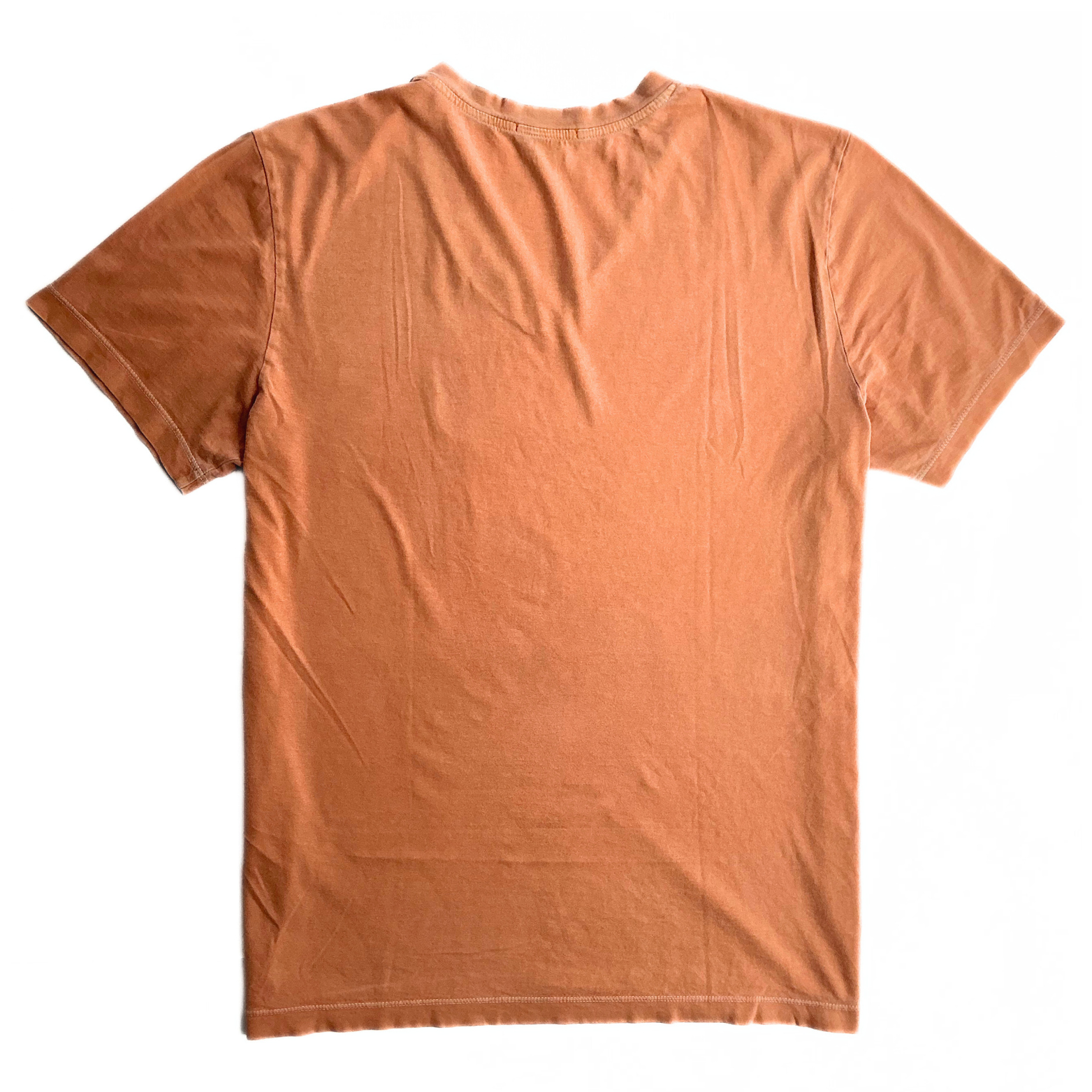 James Perse V Neck T Shirt Sun-faded Terracotta Orange