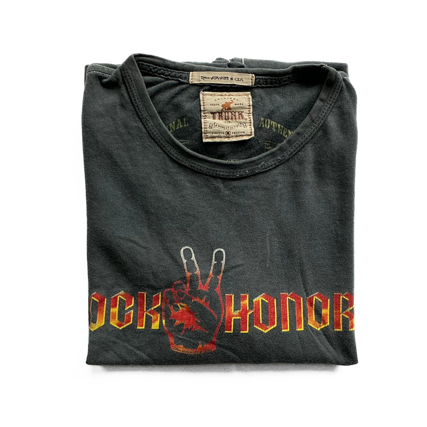 John Varvatos Trunk Rock Honors T-Shirt in Cloud Blue / Red / Yellow